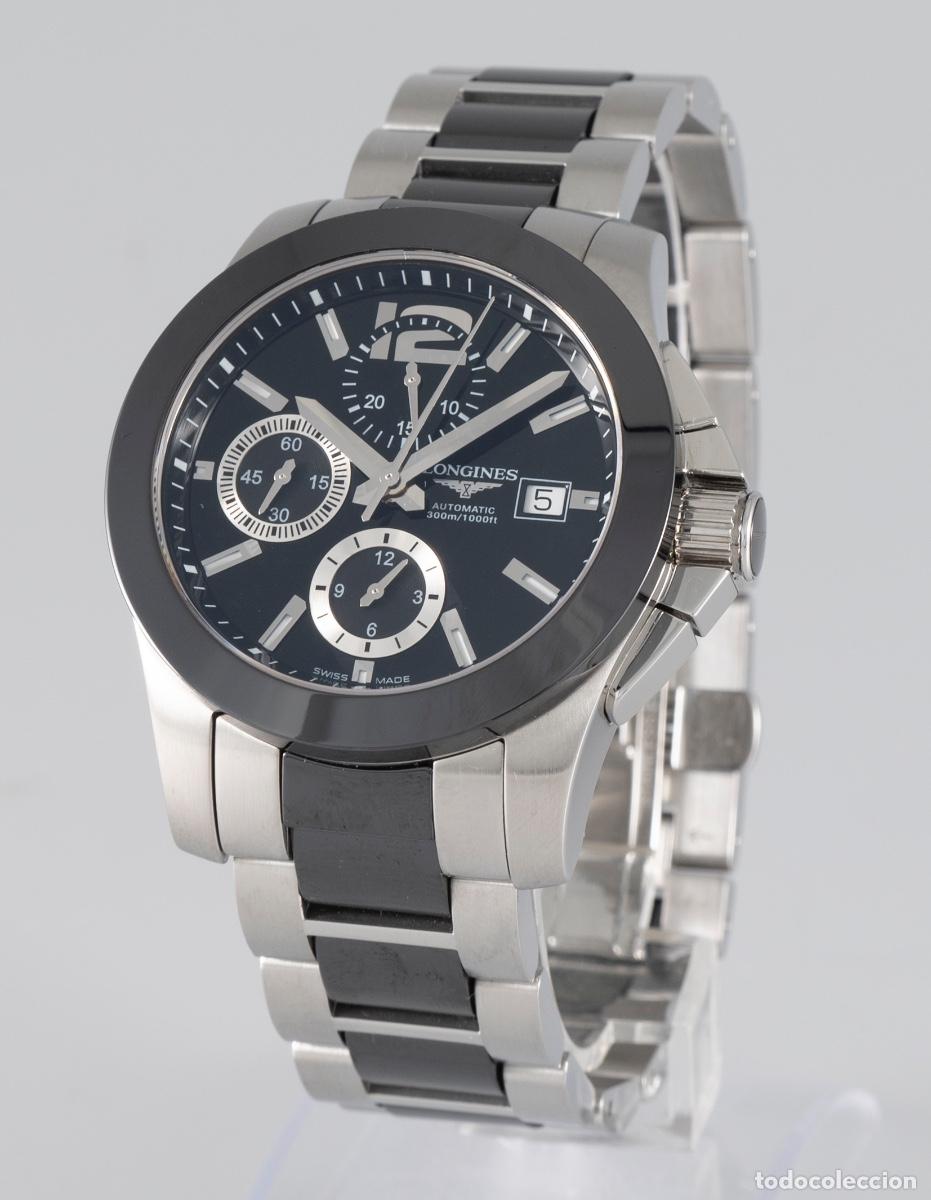 Relojes autom&aacute;ticos: Longines Conquest Ceramic Automatic Chronograph Ref: L3.661.4.56.7 - Foto 5