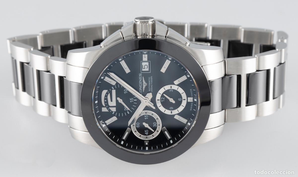 Relojes autom&aacute;ticos: Longines Conquest Ceramic Automatic Chronograph Ref: L3.661.4.56.7 - Foto 8