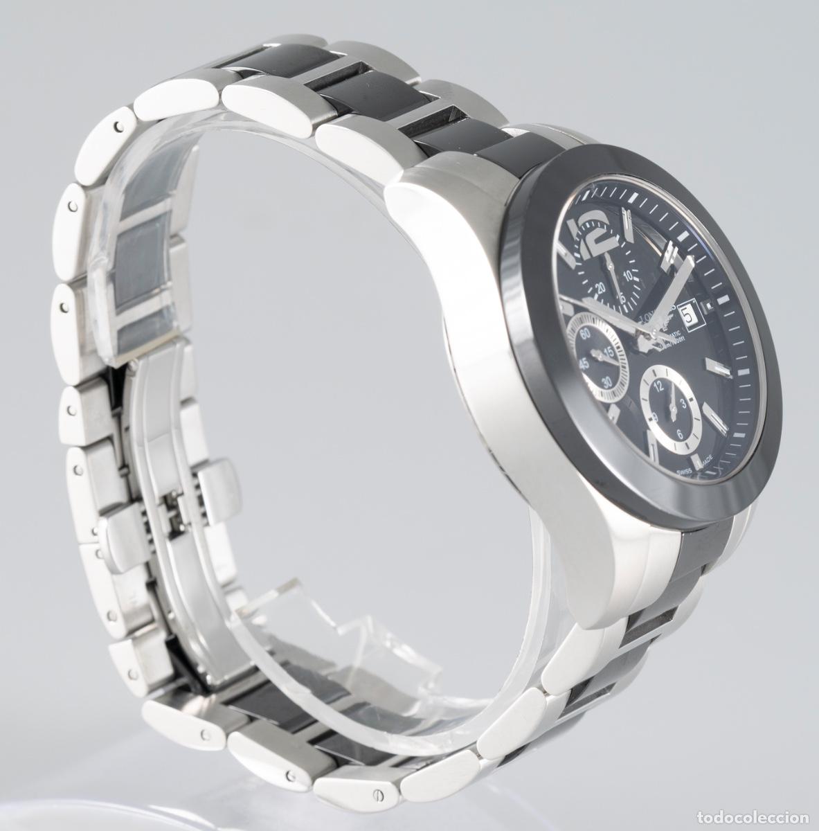 Relojes autom&aacute;ticos: Longines Conquest Ceramic Automatic Chronograph Ref: L3.661.4.56.7 - Foto 11