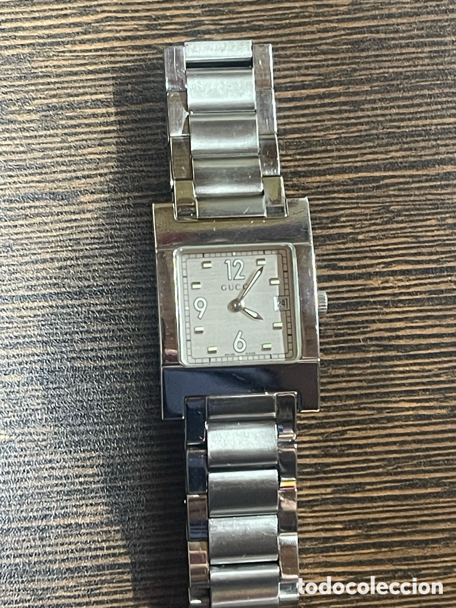 Relojes autom&aacute;ticos: Reloj Gucci 7700L unisex rectangular - Foto 2