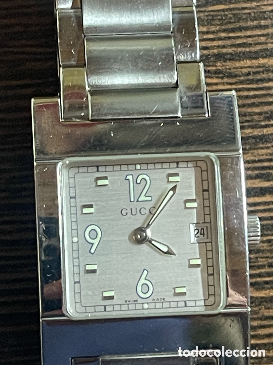 Relojes autom&aacute;ticos: Reloj Gucci 7700L unisex rectangular - Foto 4