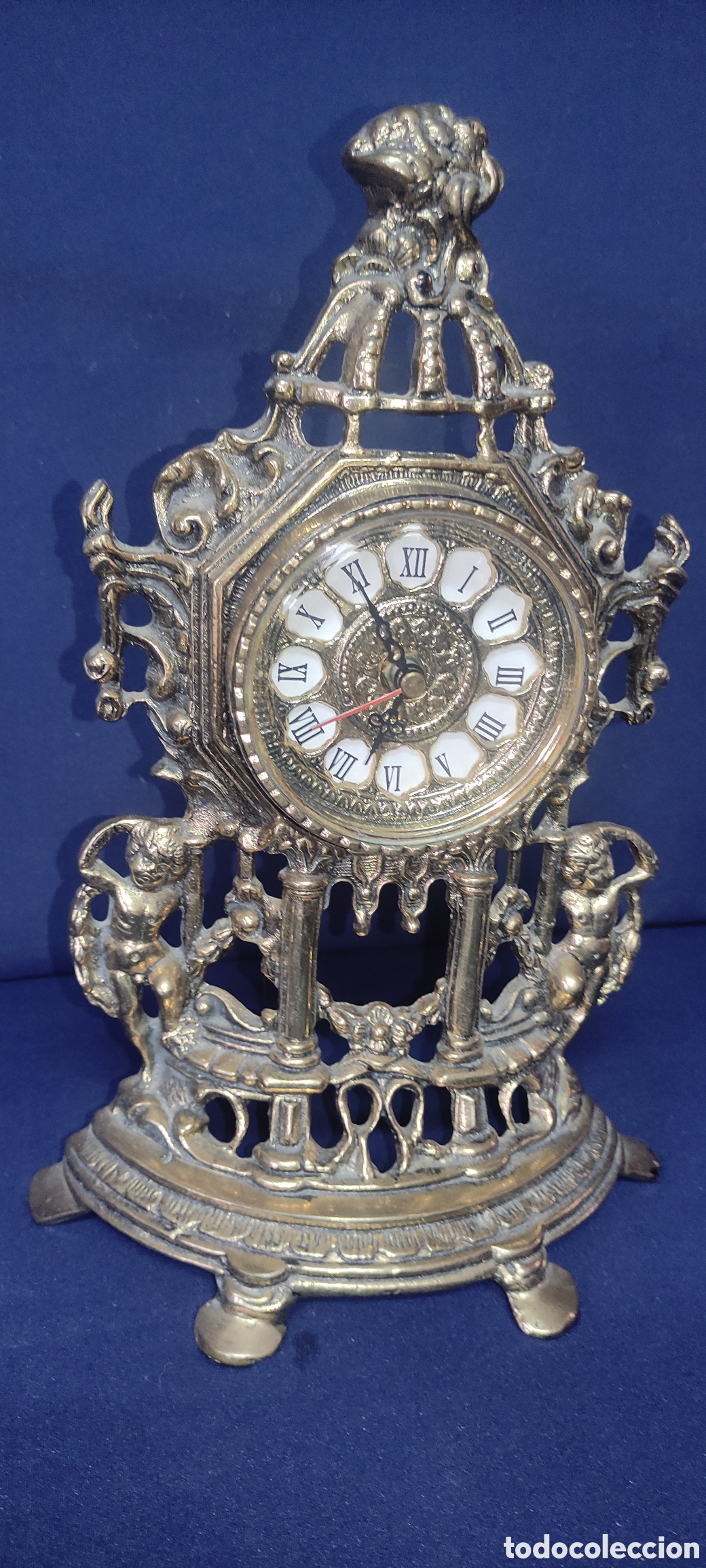 Relojes autom&aacute;ticos: Reloj de bronce de sobremesa - Foto 2