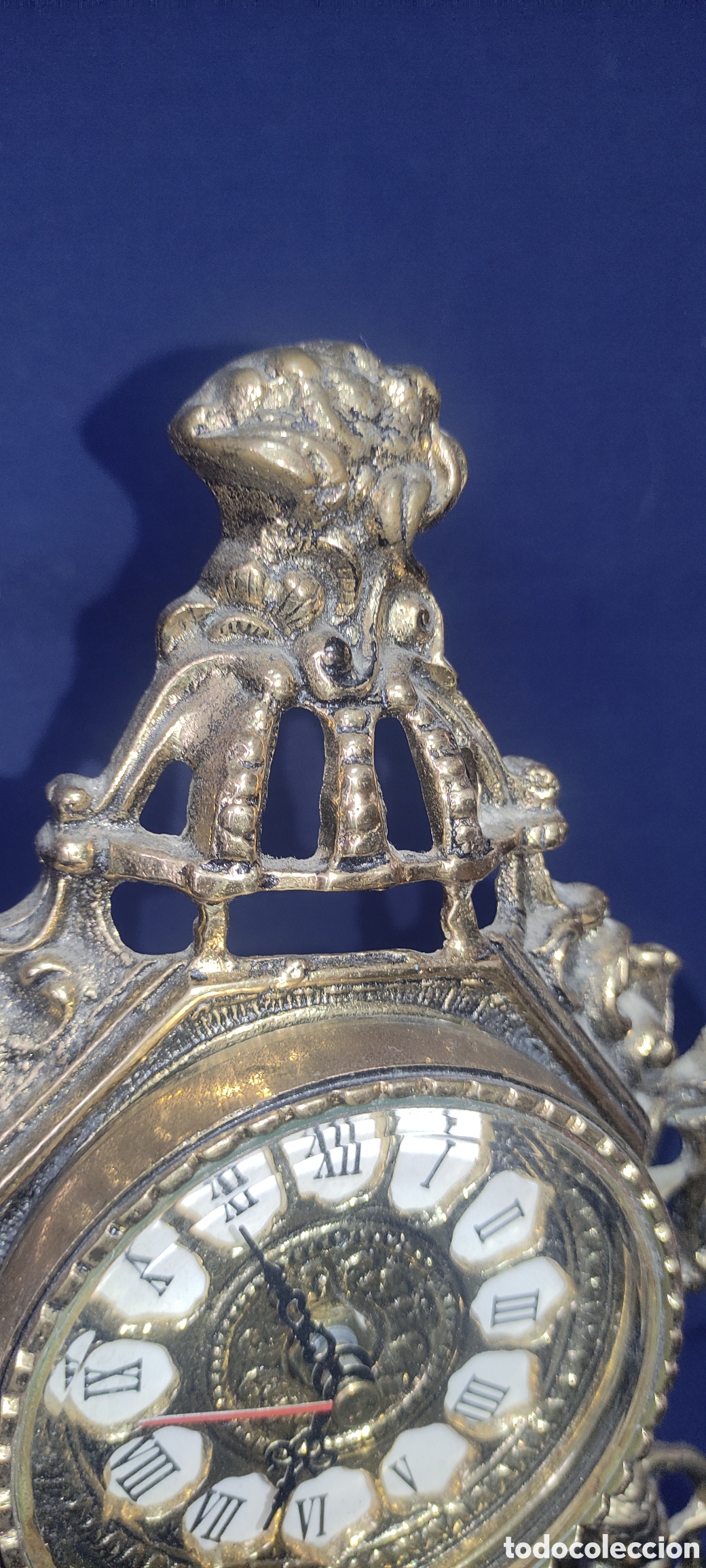 Relojes autom&aacute;ticos: Reloj de bronce de sobremesa - Foto 3