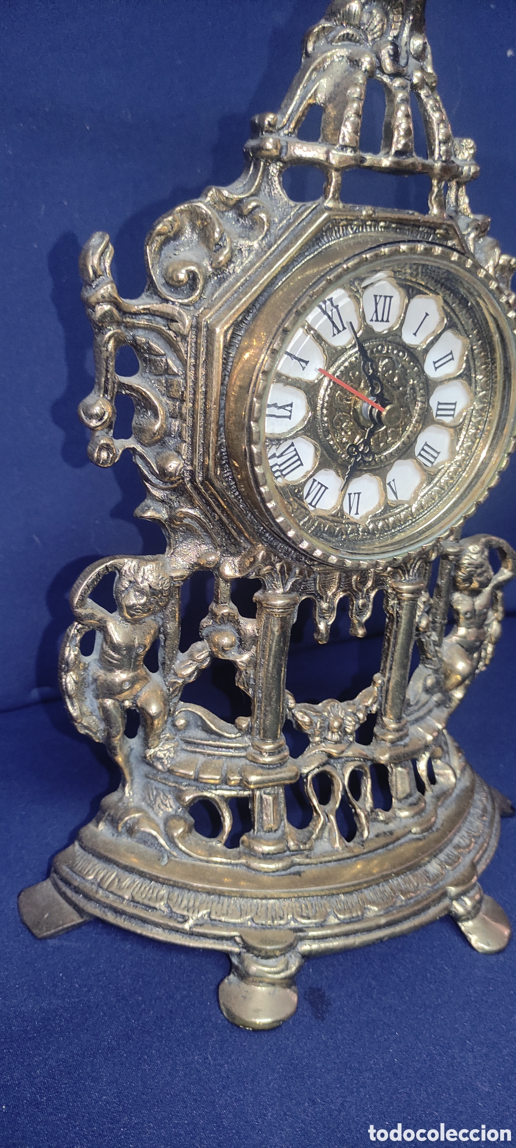 Relojes autom&aacute;ticos: Reloj de bronce de sobremesa - Foto 4