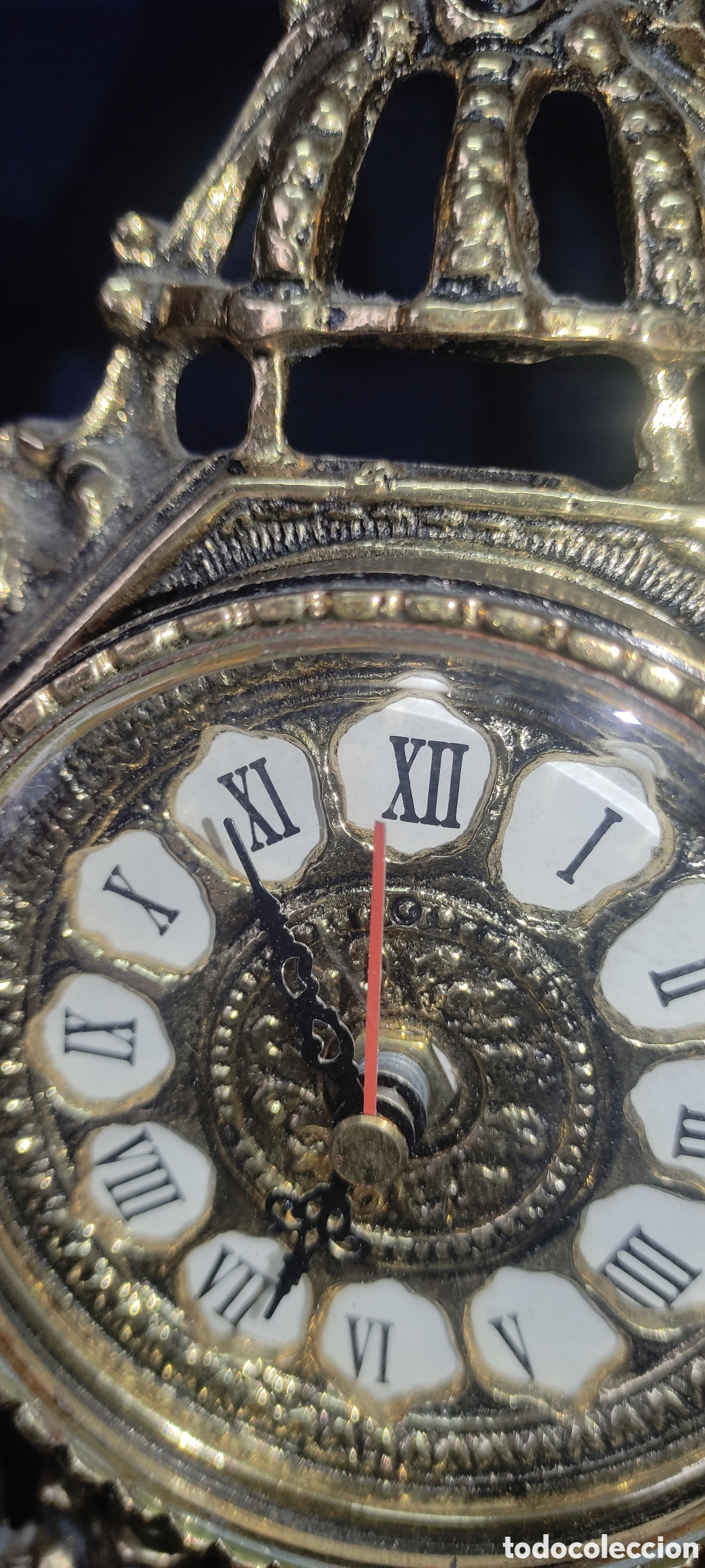 Relojes autom&aacute;ticos: Reloj de bronce de sobremesa - Foto 5