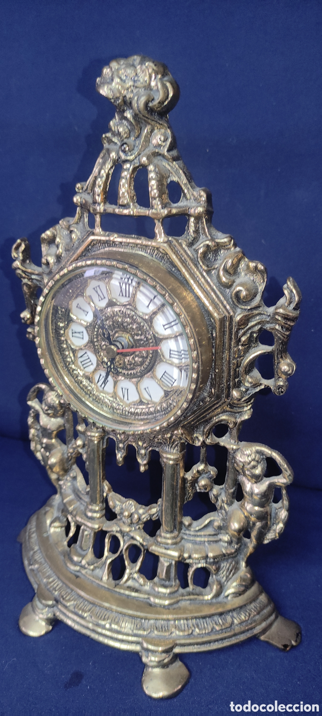 Relojes autom&aacute;ticos: Reloj de bronce de sobremesa - Foto 6