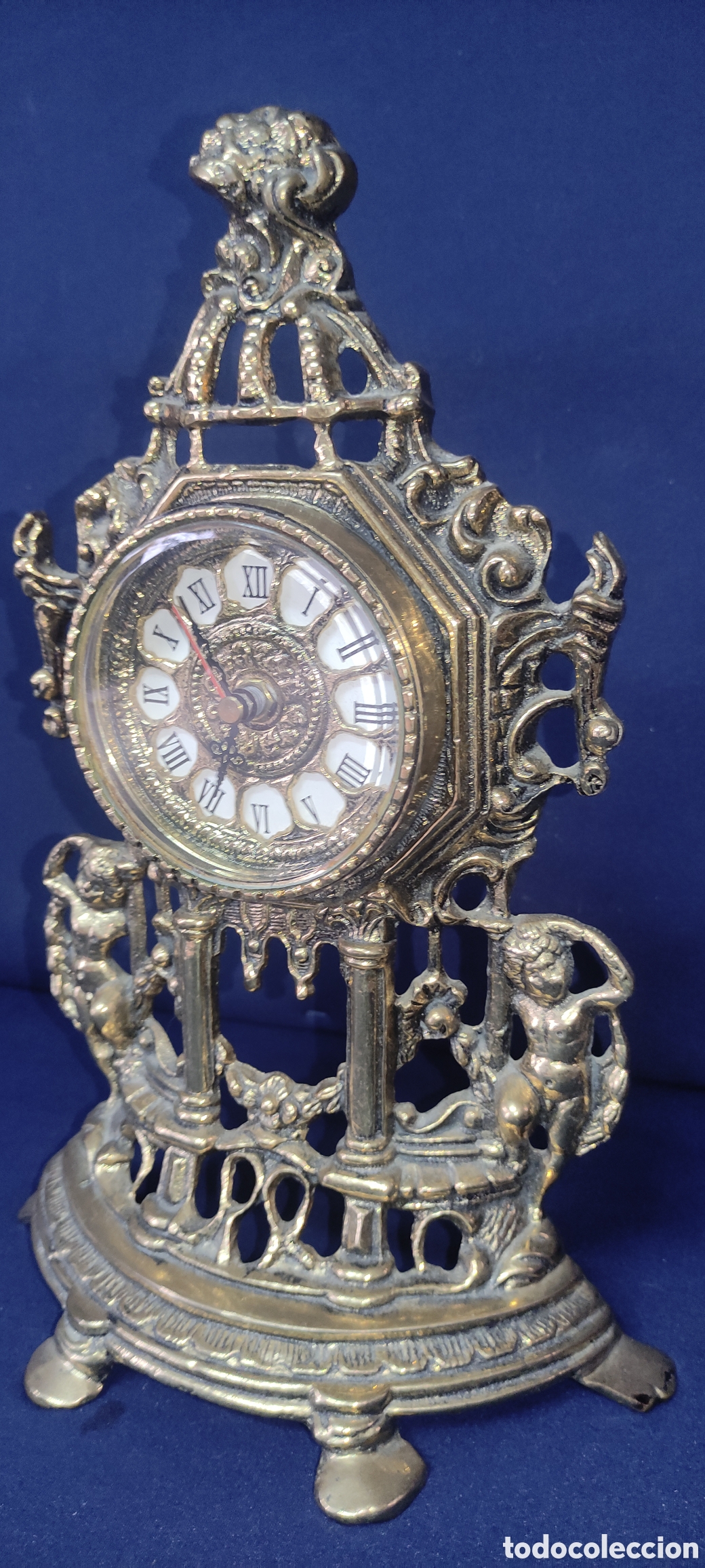 Relojes autom&aacute;ticos: Reloj de bronce de sobremesa - Foto 7