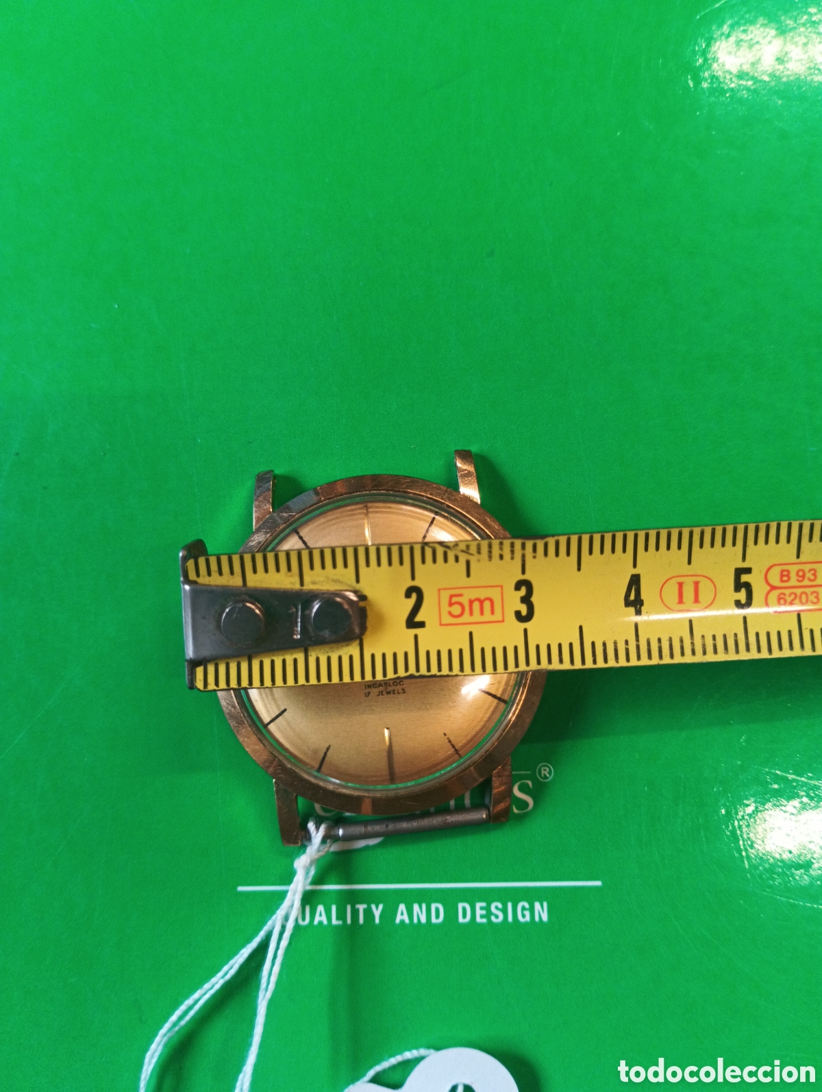 Relojes autom&aacute;ticos: Enicar antimagnetic ba&ntilde;o oro (funcionando) - Foto 4