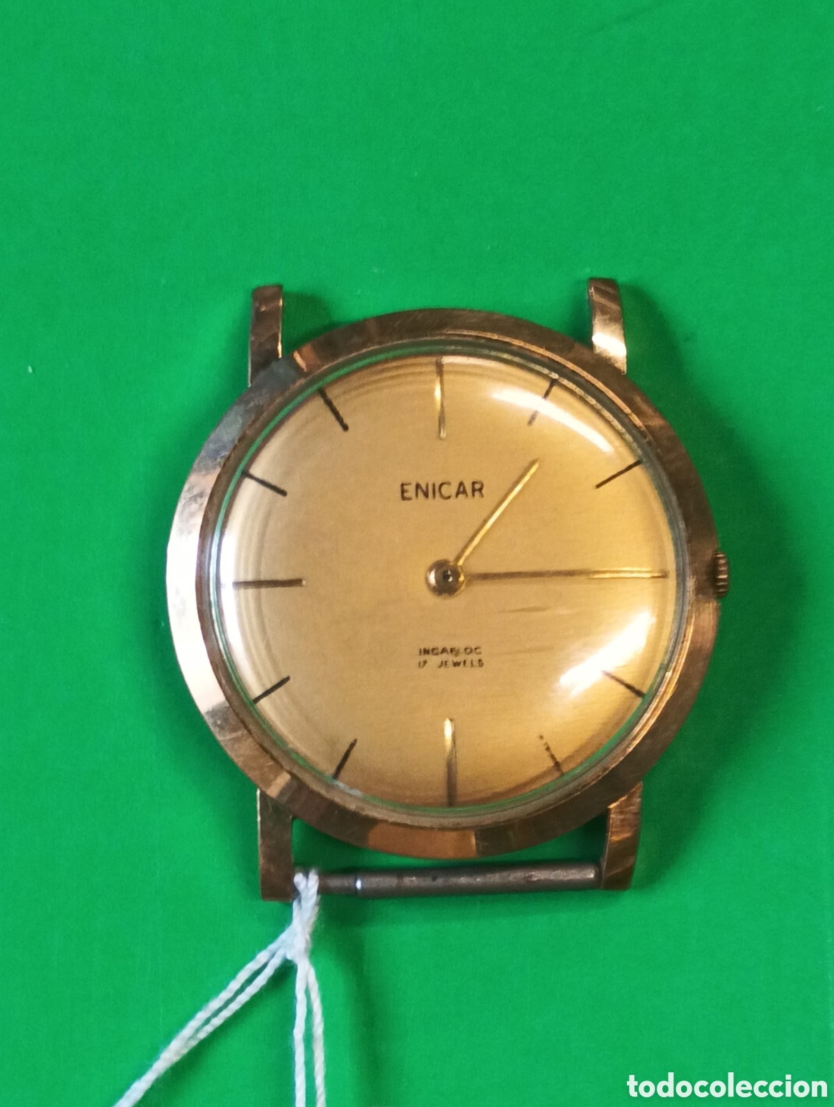 Relojes autom&aacute;ticos: Enicar antimagnetic ba&ntilde;o oro (funcionando) - Foto 1