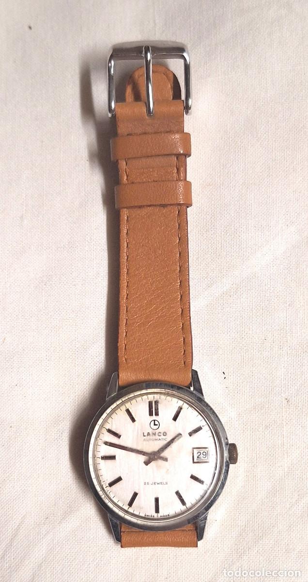Relojes autom&aacute;ticos: Lanco Reloj Autom&aacute;tico con Calendario, funciona. Med. 35 mm - Foto 1