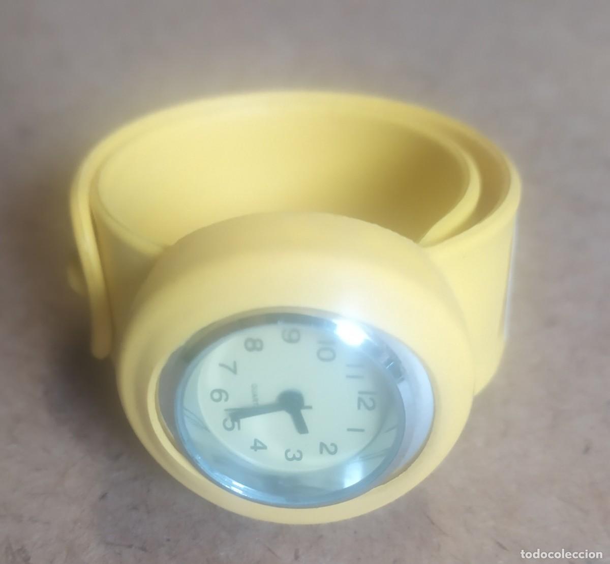 Relojes autom&aacute;ticos: Reloj de pulsera, amarillo, no comprobado, con cuarzo, quartz - Foto 1