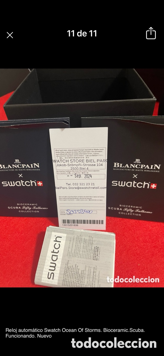 Relojes autom&aacute;ticos: Reloj Blancpain & Swatch Scuba - Foto 9