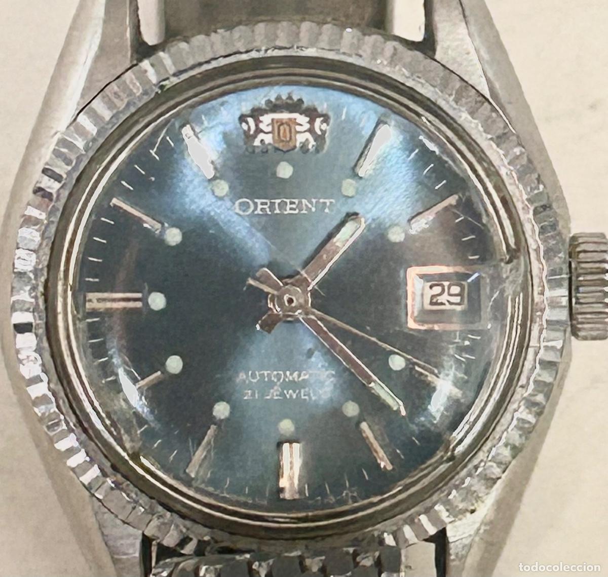Relojes autom&aacute;ticos: RELOJ ORIENT AUTOM&Aacute;TICO SE&Ntilde;ORA-ACERO PULSERA-FUNCIONANDO - Foto 4