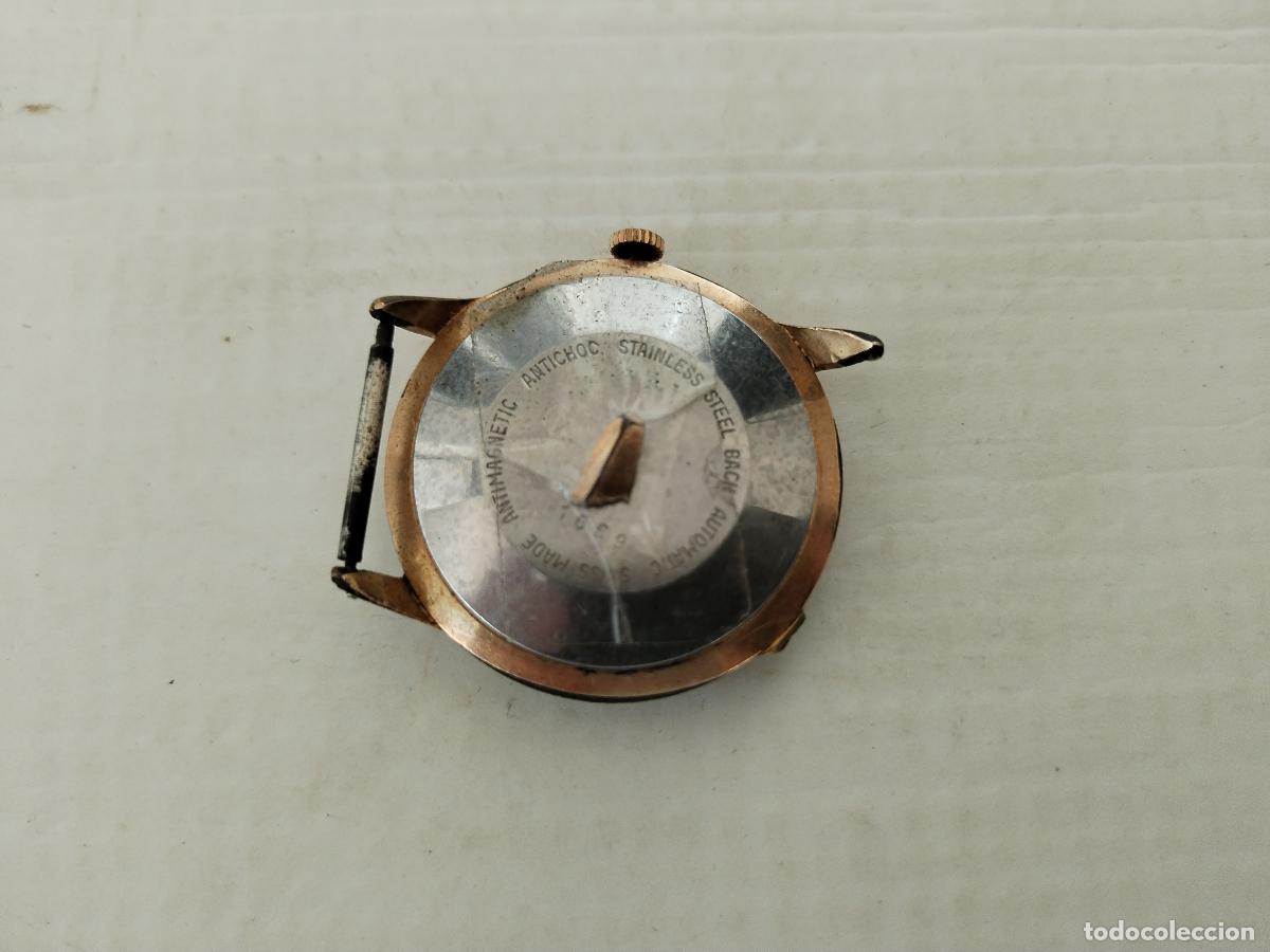 Relojes autom&aacute;ticos: ANTIGUO RELOJ AUTOMATICO CLER WATCH PLAQUE ORO - Foto 6