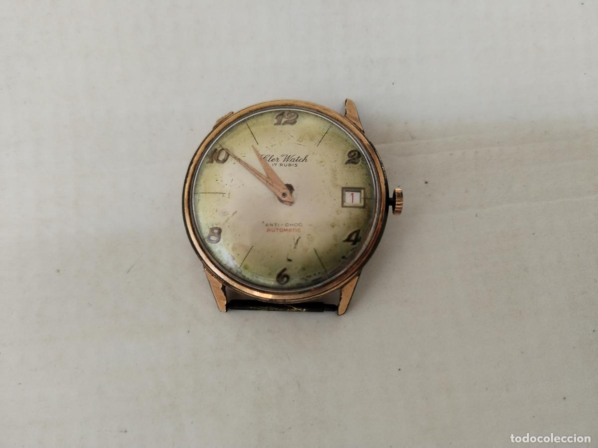 Relojes autom&aacute;ticos: ANTIGUO RELOJ AUTOMATICO CLER WATCH PLAQUE ORO - Foto 1