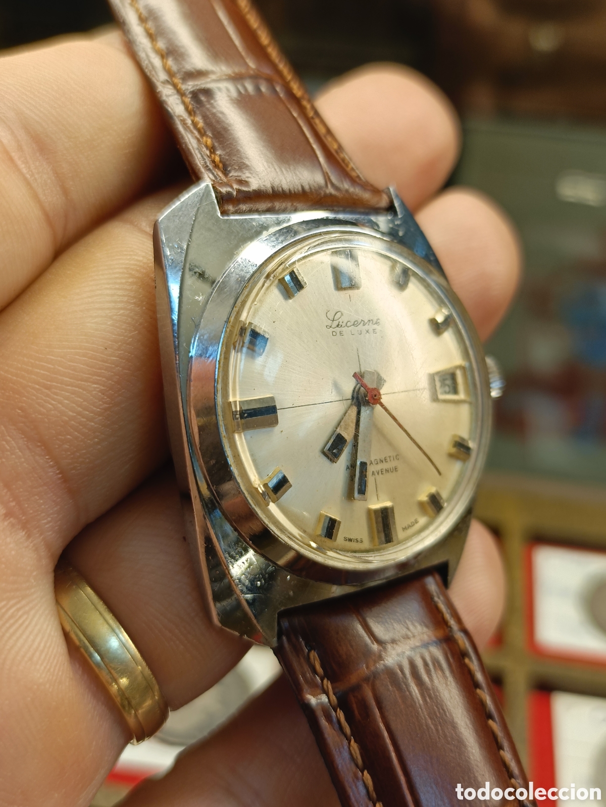 Relojes autom&aacute;ticos: RELOJ AUTOM&Aacute;TICO LUCERNE DE LUXE. 35 mm. FUNCIONANDO - Foto 2