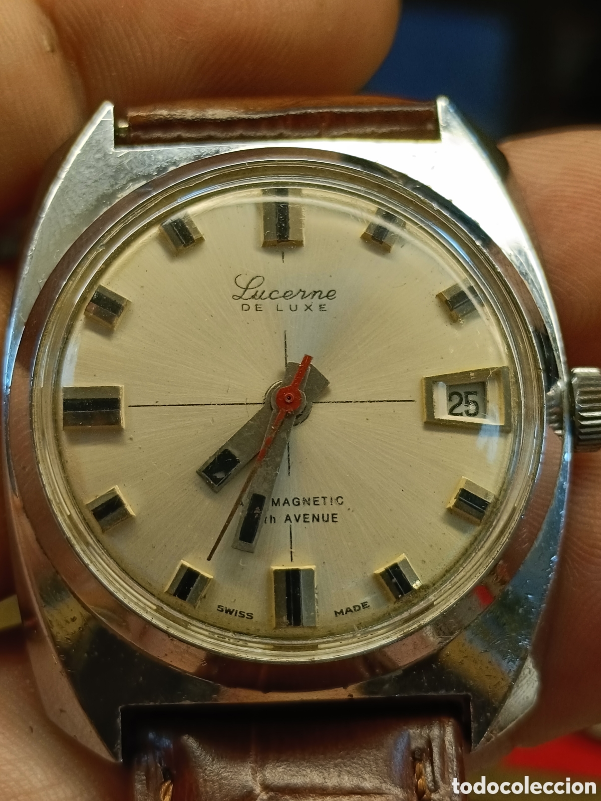 Relojes autom&aacute;ticos: RELOJ AUTOM&Aacute;TICO LUCERNE DE LUXE. 35 mm. FUNCIONANDO - Foto 5