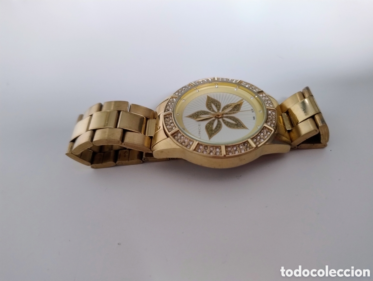 Relojes autom&aacute;ticos: Reloj dorado marca Lince - Foto 2