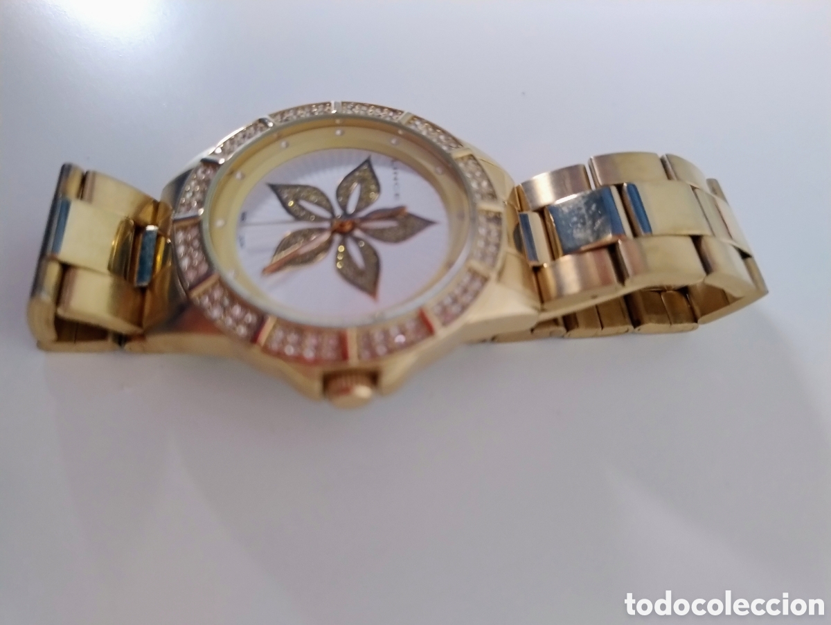 Relojes autom&aacute;ticos: Reloj dorado marca Lince - Foto 3