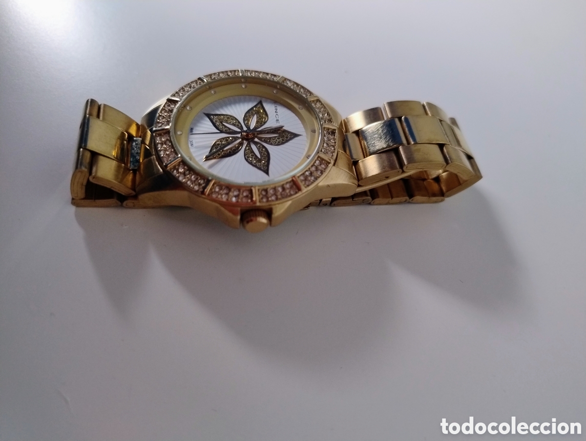 Relojes autom&aacute;ticos: Reloj dorado marca Lince - Foto 4