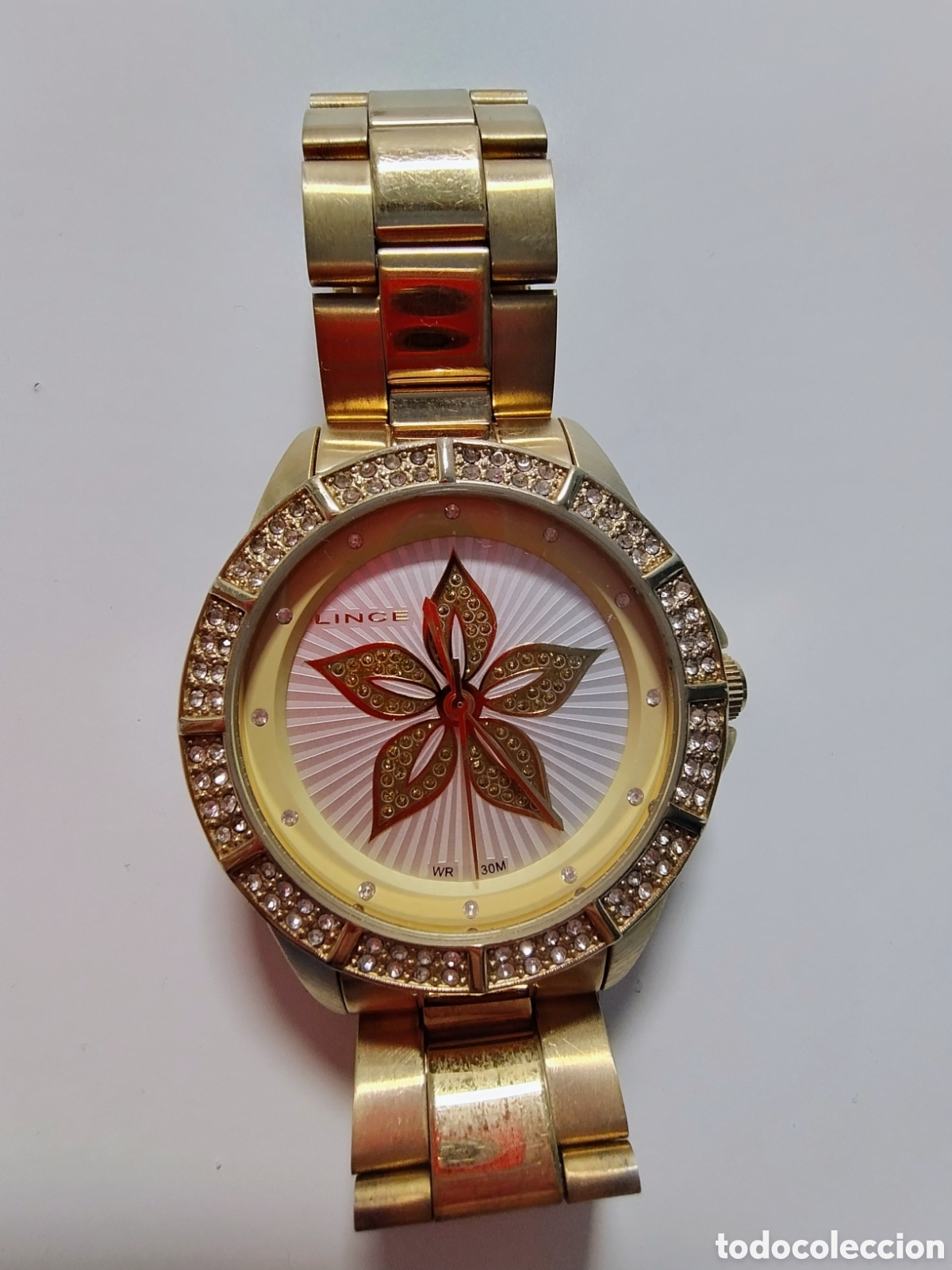 Relojes autom&aacute;ticos: Reloj dorado marca Lince - Foto 6