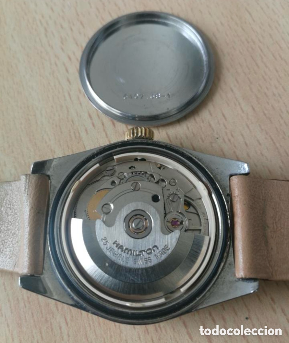 Relojes autom&aacute;ticos: Reloj Hamilton autom&aacute;tico, bisel oro 18k - Foto 2