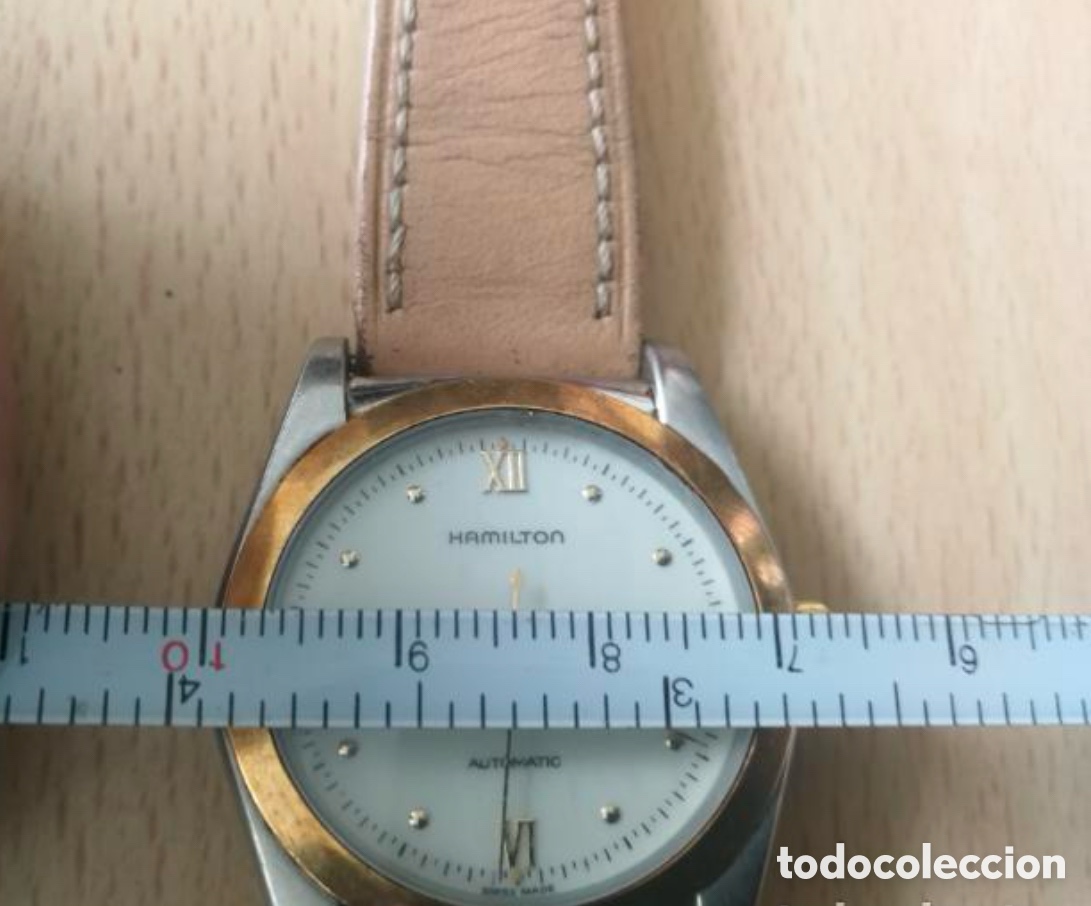 Relojes autom&aacute;ticos: Reloj Hamilton autom&aacute;tico, bisel oro 18k - Foto 3