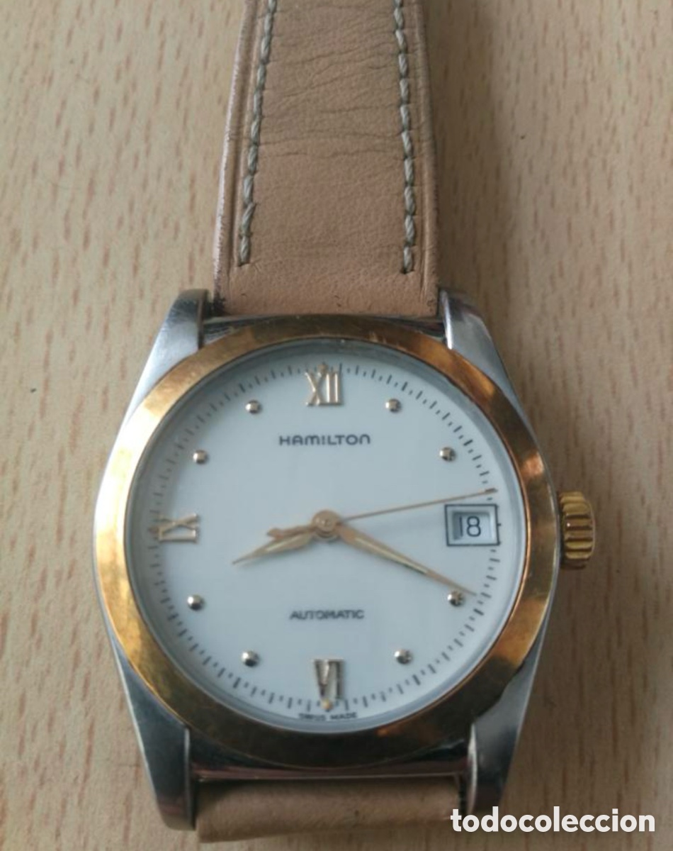 Relojes autom&aacute;ticos: Reloj Hamilton autom&aacute;tico, bisel oro 18k - Foto 1