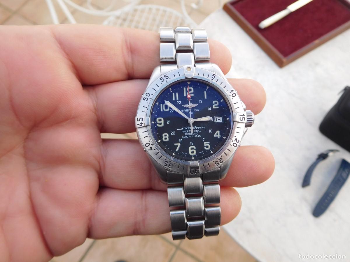 Relojes autom&aacute;ticos: Breitling super ocean A17345 Esfera negra - Foto 1