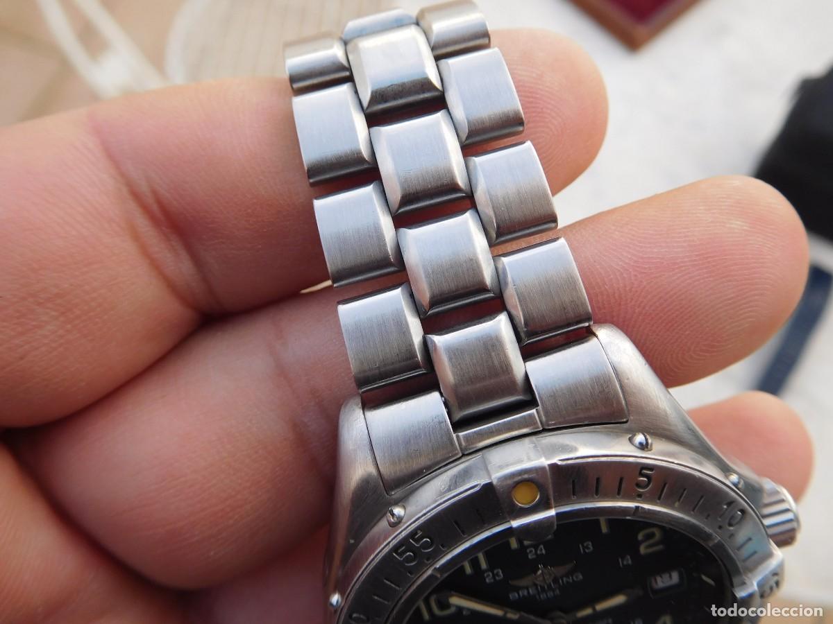 Relojes autom&aacute;ticos: Breitling super ocean A17345 Esfera negra - Foto 9