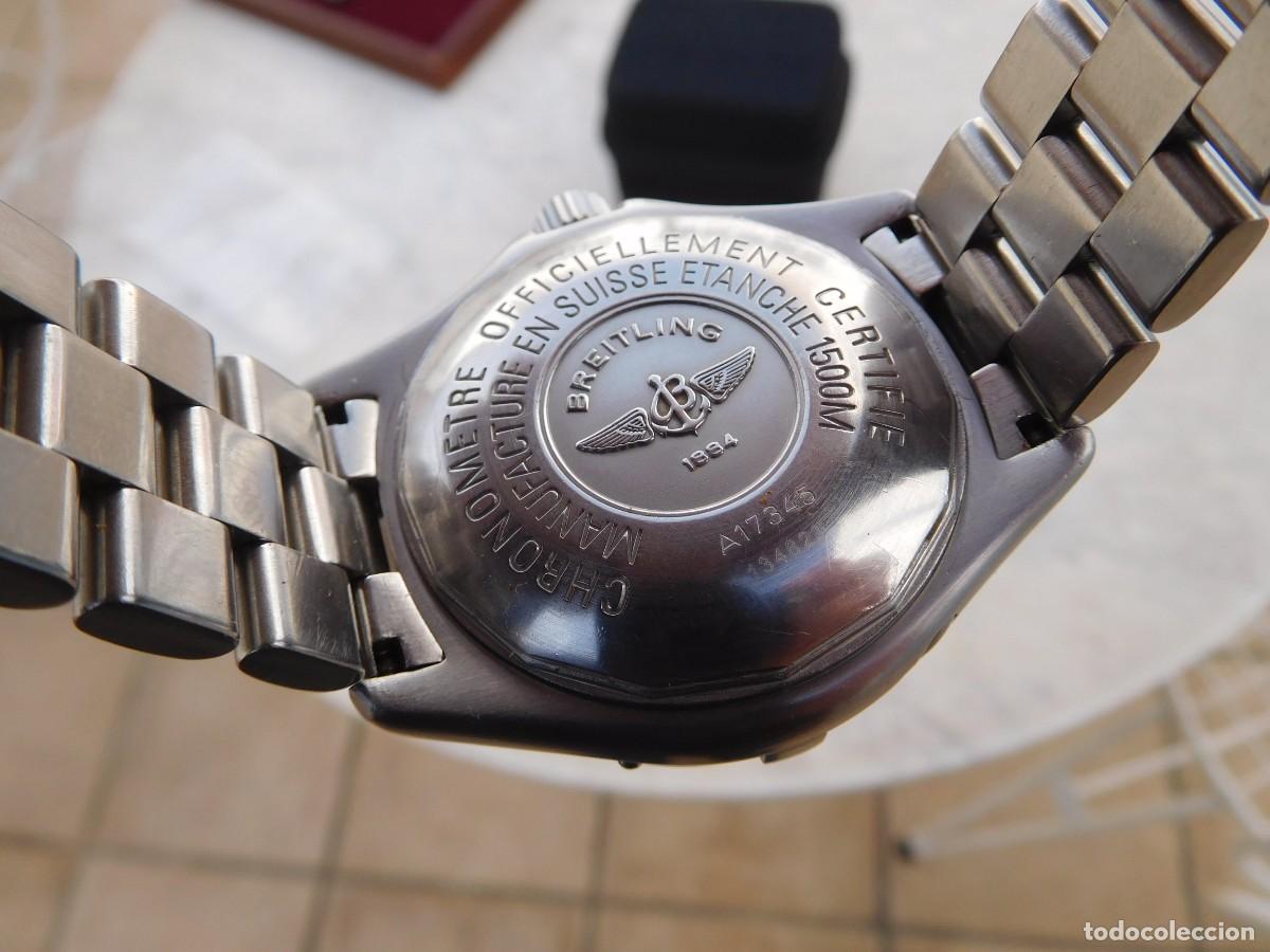 Relojes autom&aacute;ticos: Breitling super ocean A17345 Esfera negra - Foto 21