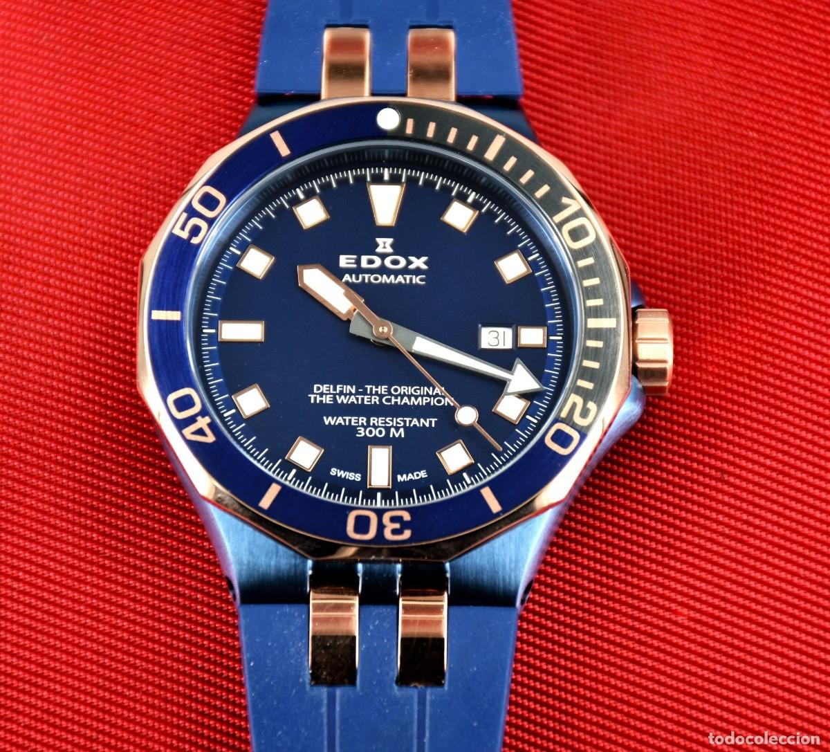 Relojes autom&aacute;ticos: Edox - Delfin Diver Automatic - 80110 357NRCA NIR (blue) - Foto 1
