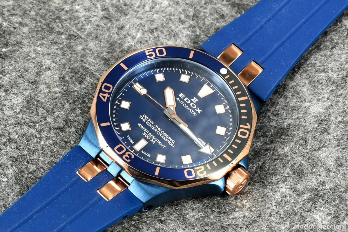 Relojes autom&aacute;ticos: Edox - Delfin Diver Automatic - 80110 357NRCA NIR (blue) - Foto 2