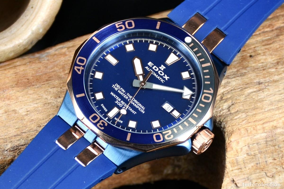 Relojes autom&aacute;ticos: Edox - Delfin Diver Automatic - 80110 357NRCA NIR (blue) - Foto 3