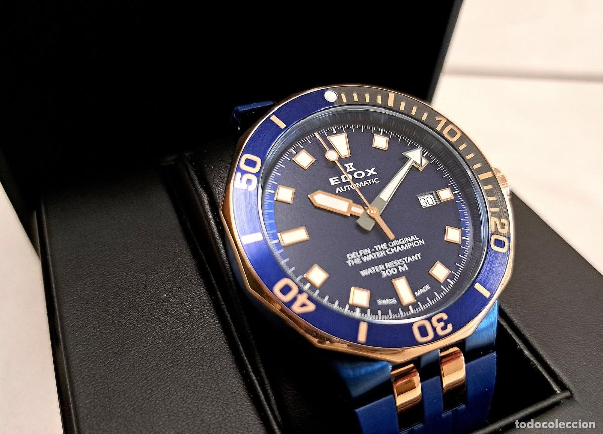 Relojes autom&aacute;ticos: Edox - Delfin Diver Automatic - 80110 357NRCA NIR (blue) - Foto 4
