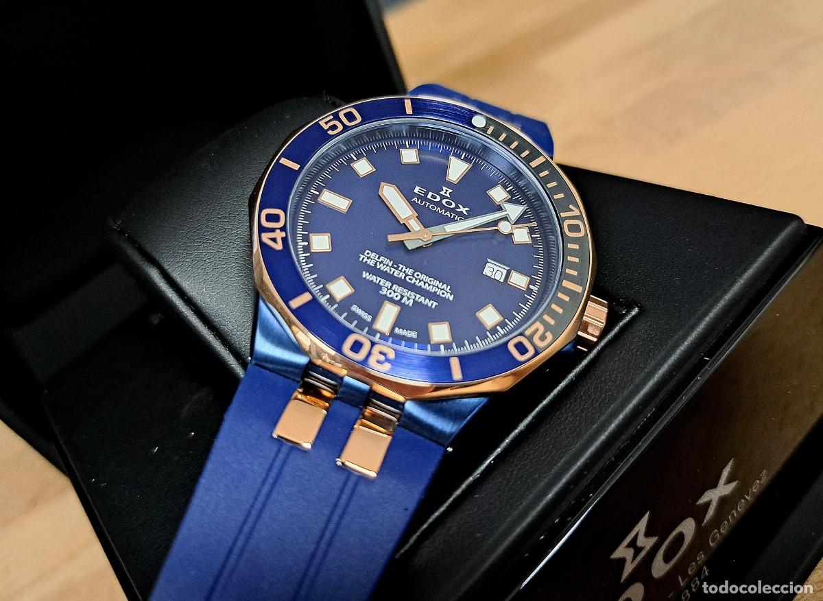 Relojes autom&aacute;ticos: Edox - Delfin Diver Automatic - 80110 357NRCA NIR (blue) - Foto 5