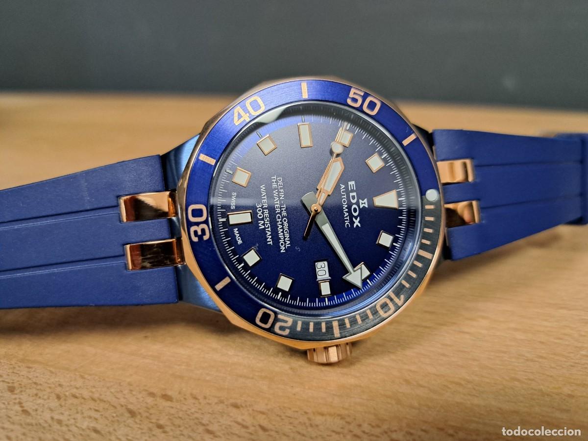Relojes autom&aacute;ticos: Edox - Delfin Diver Automatic - 80110 357NRCA NIR (blue) - Foto 6