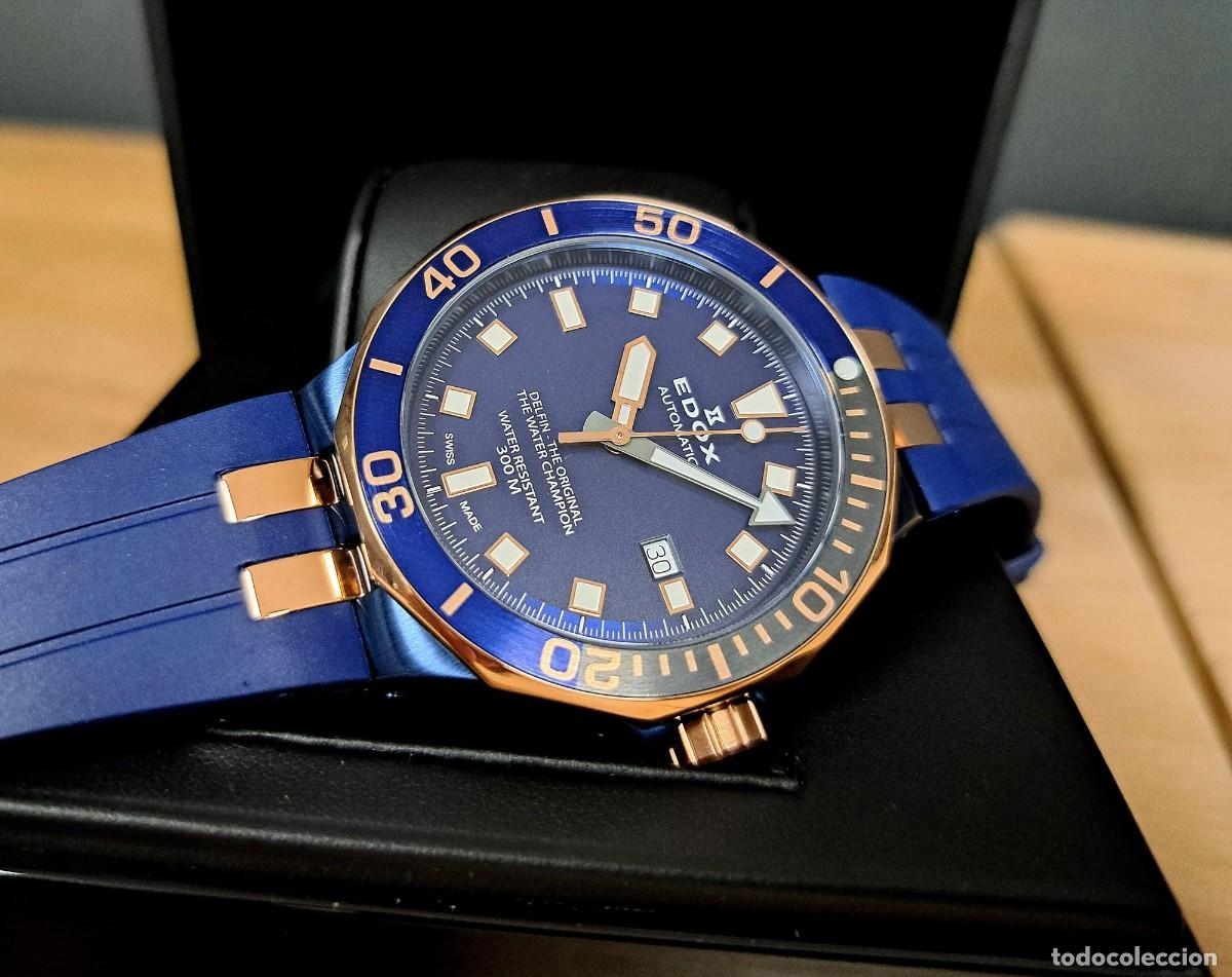 Relojes autom&aacute;ticos: Edox - Delfin Diver Automatic - 80110 357NRCA NIR (blue) - Foto 9