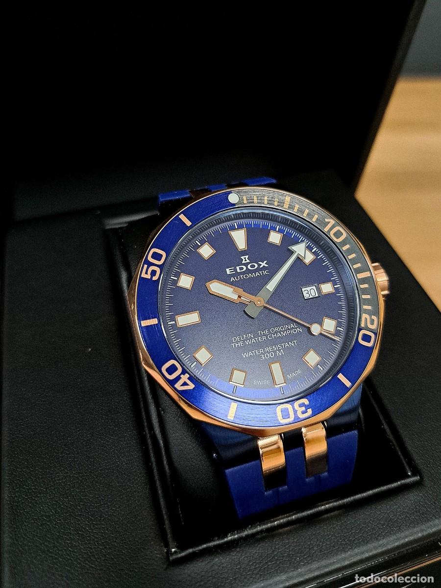 Relojes autom&aacute;ticos: Edox - Delfin Diver Automatic - 80110 357NRCA NIR (blue) - Foto 10