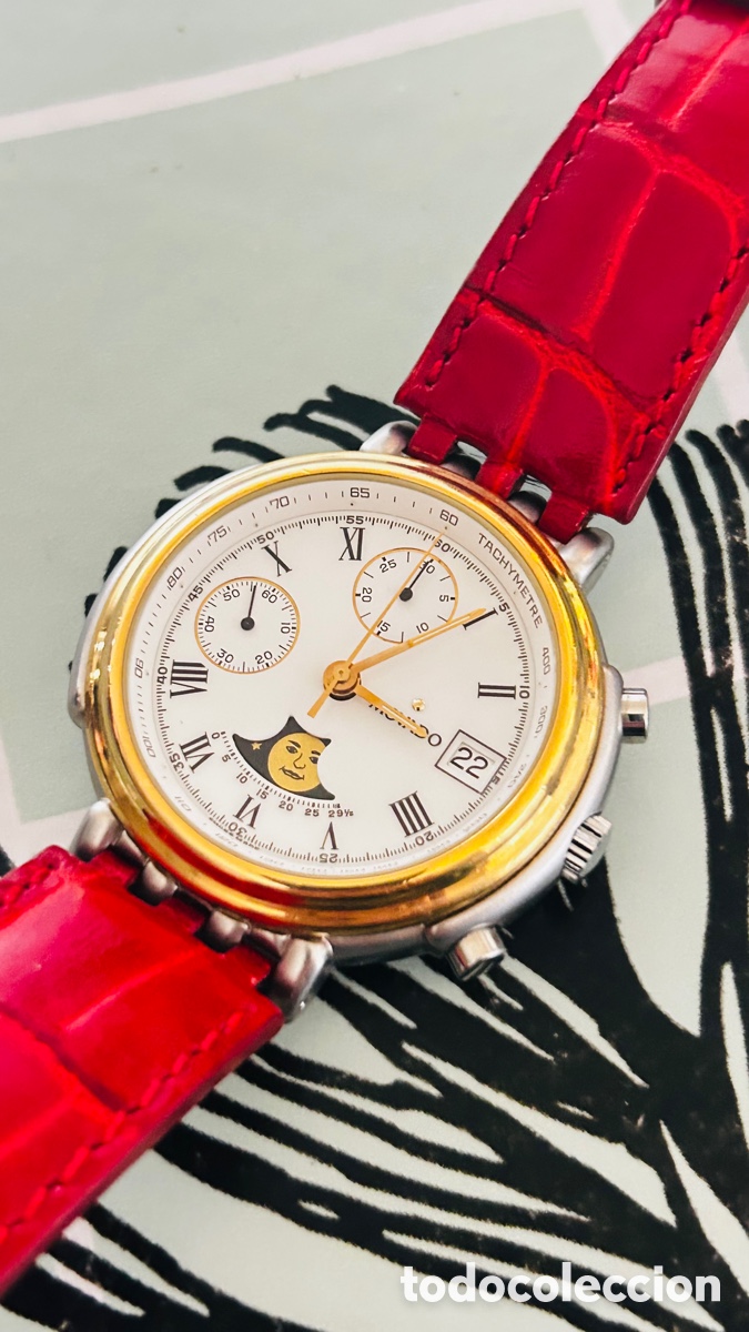 Relojes autom&aacute;ticos: Reloj Movado autom&aacute;tico fase lunar. - Foto 2