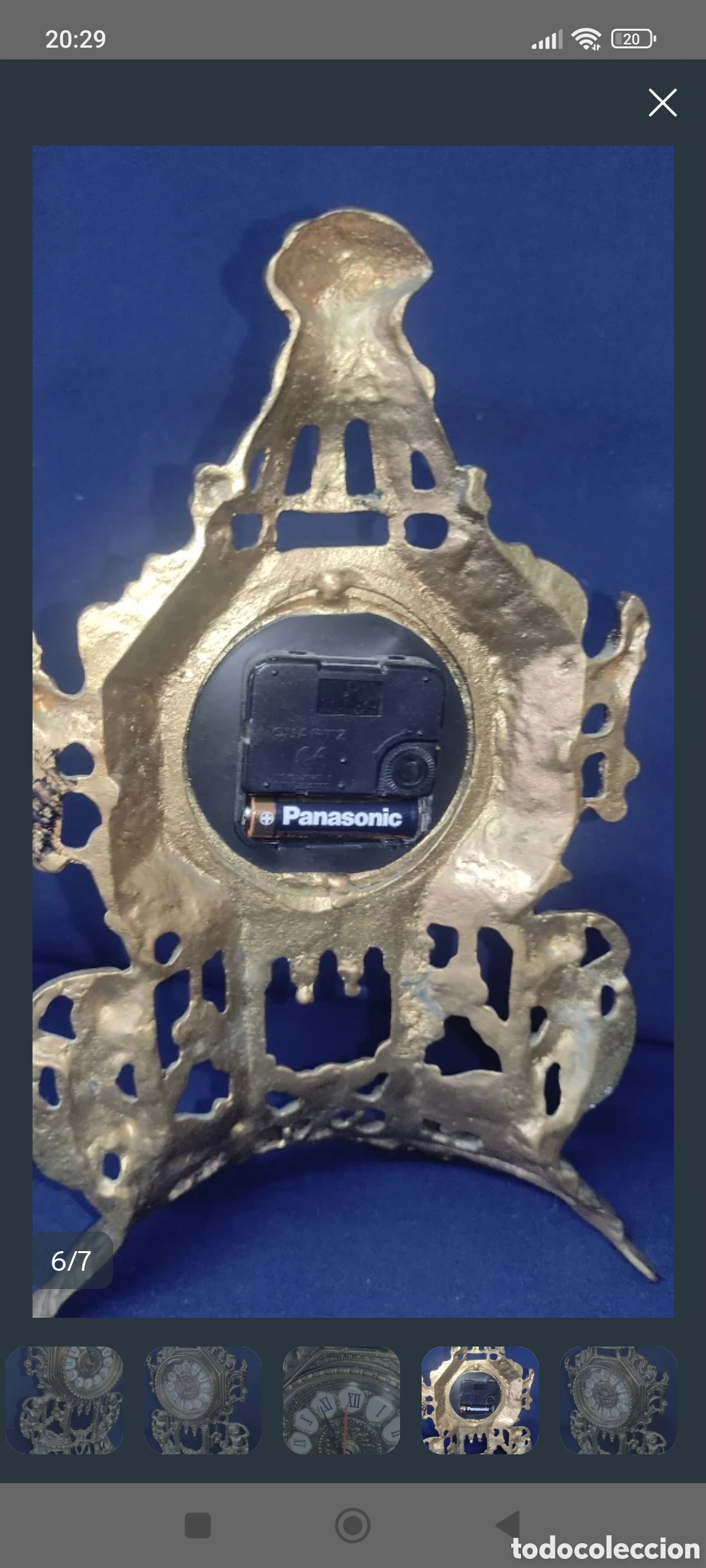 Relojes autom&aacute;ticos: Reloj de bronce de sobremesa - Foto 8