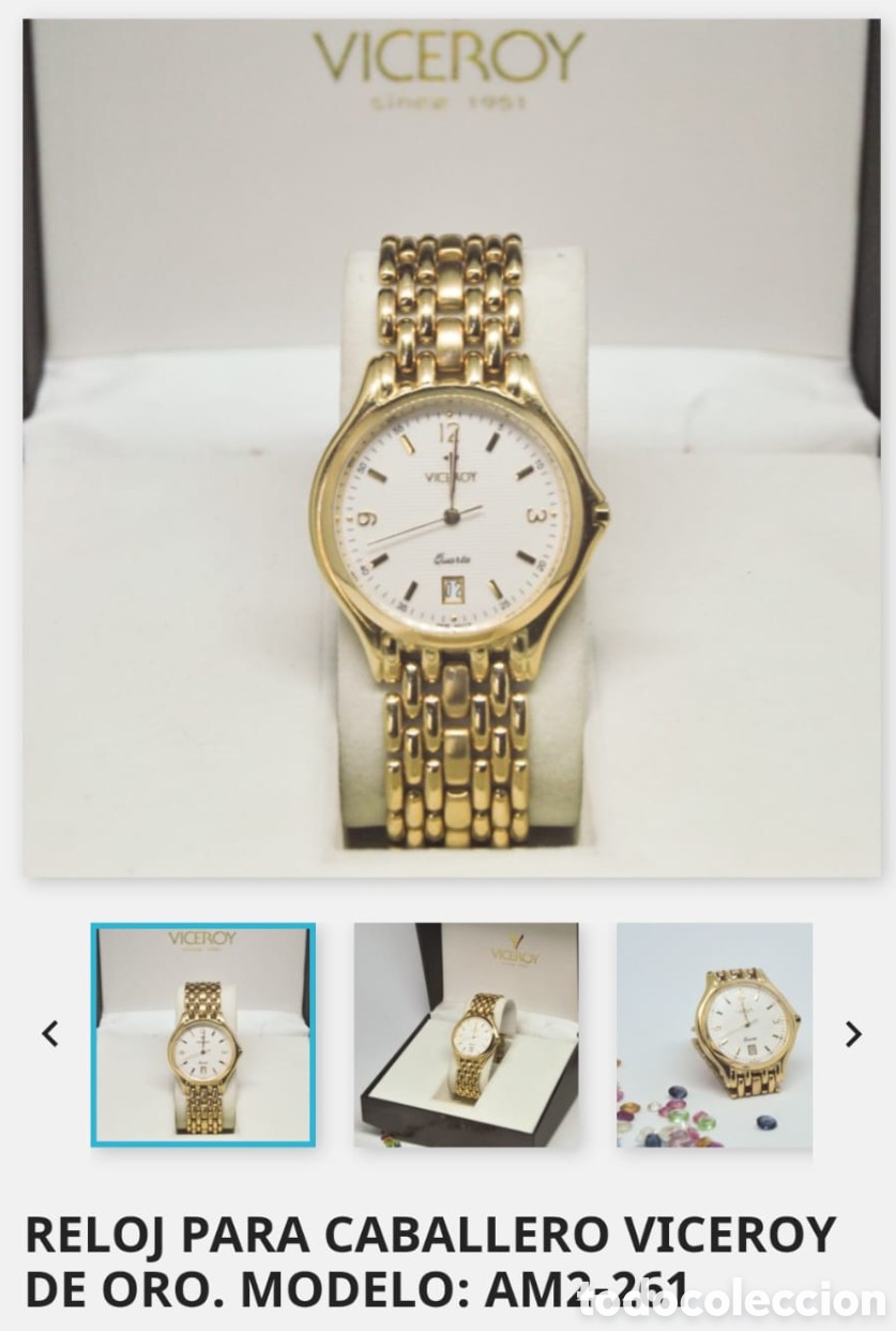 Relojes autom&aacute;ticos: Reloj de oro 18k Viceroy caballero - Foto 2