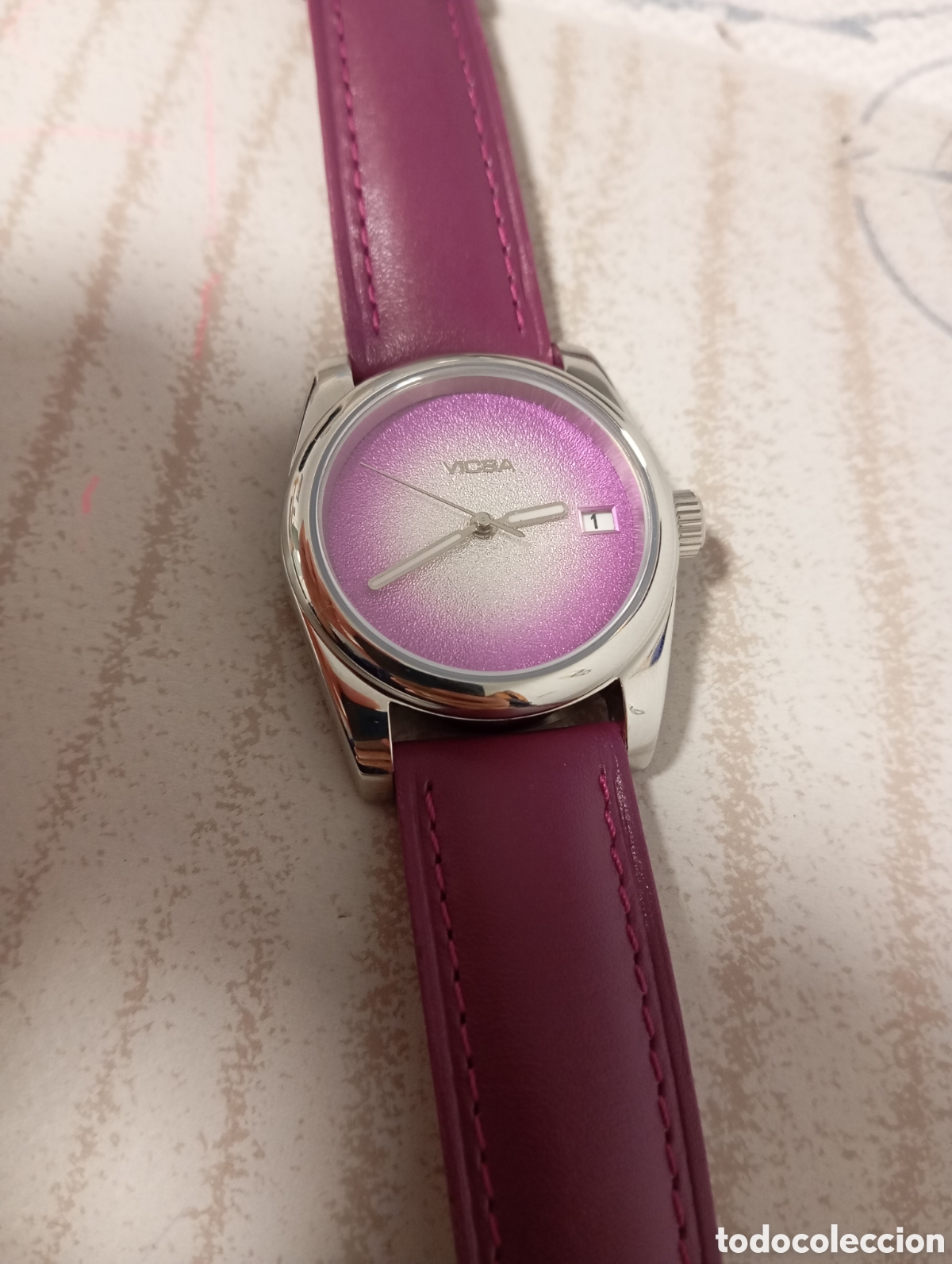 Relojes autom&aacute;ticos: Vicsa automatico violeta - Foto 4