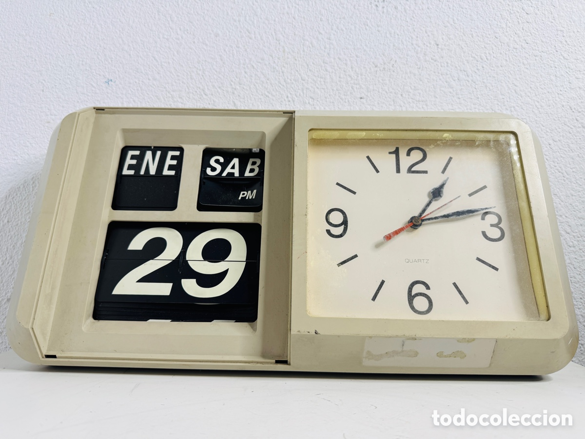 Relojes autom&aacute;ticos: Reloj Pared Flip Clock No Funciona Para Piezas - Foto 2