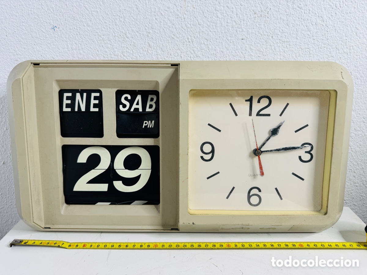 Relojes autom&aacute;ticos: Reloj Pared Flip Clock No Funciona Para Piezas - Foto 12