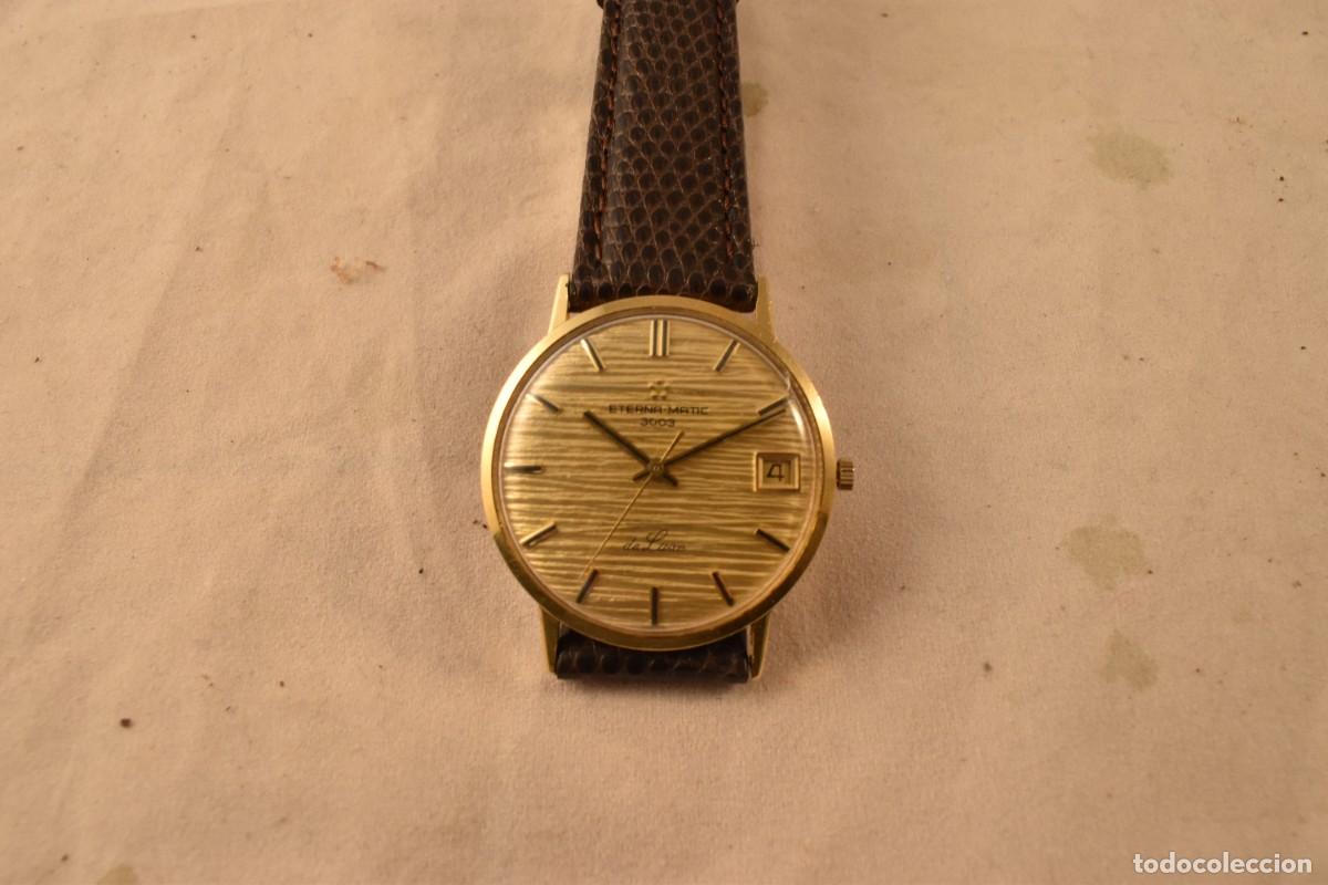 Relojes autom&aacute;ticos: Reloj de oro 18 kt Eterna Matic automatico muy plano - Foto 2