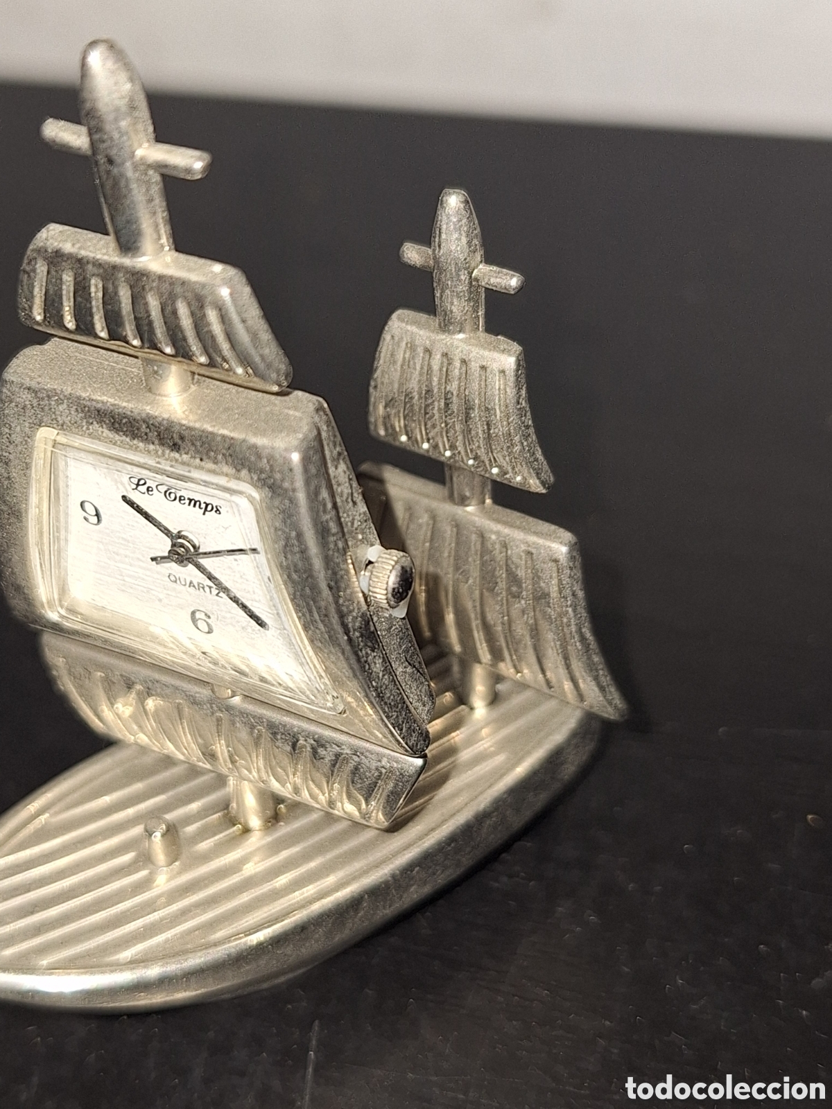 Relojes autom&aacute;ticos: Reloj miniatura de mesa barco - Foto 2