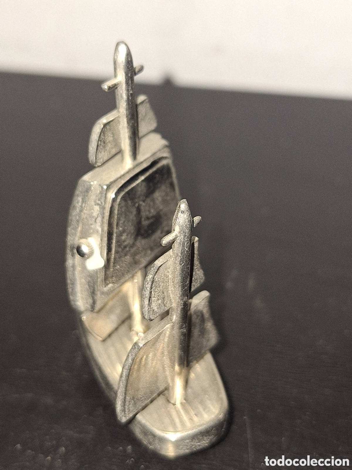 Relojes autom&aacute;ticos: Reloj miniatura de mesa barco - Foto 3
