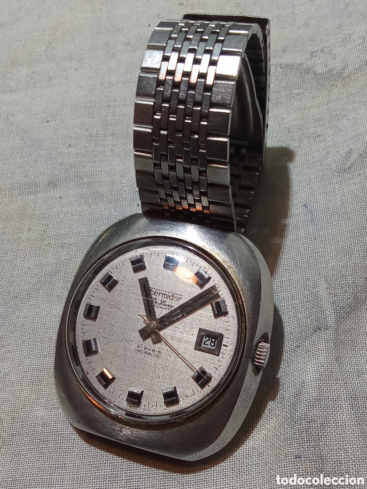 Rel&oacute;gios autom&aacute;ticos: ESPECTACULAR RELOJ THERMIDOR DE LUXE, 21 RUBIS INCABLOC AUTOMATIC, 1216