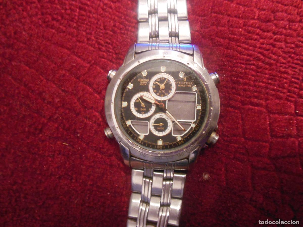 Automatik-Armbanduhren: RELOJ FESTINA WORD TIME Cronograph 10 ATM ANTIGUO